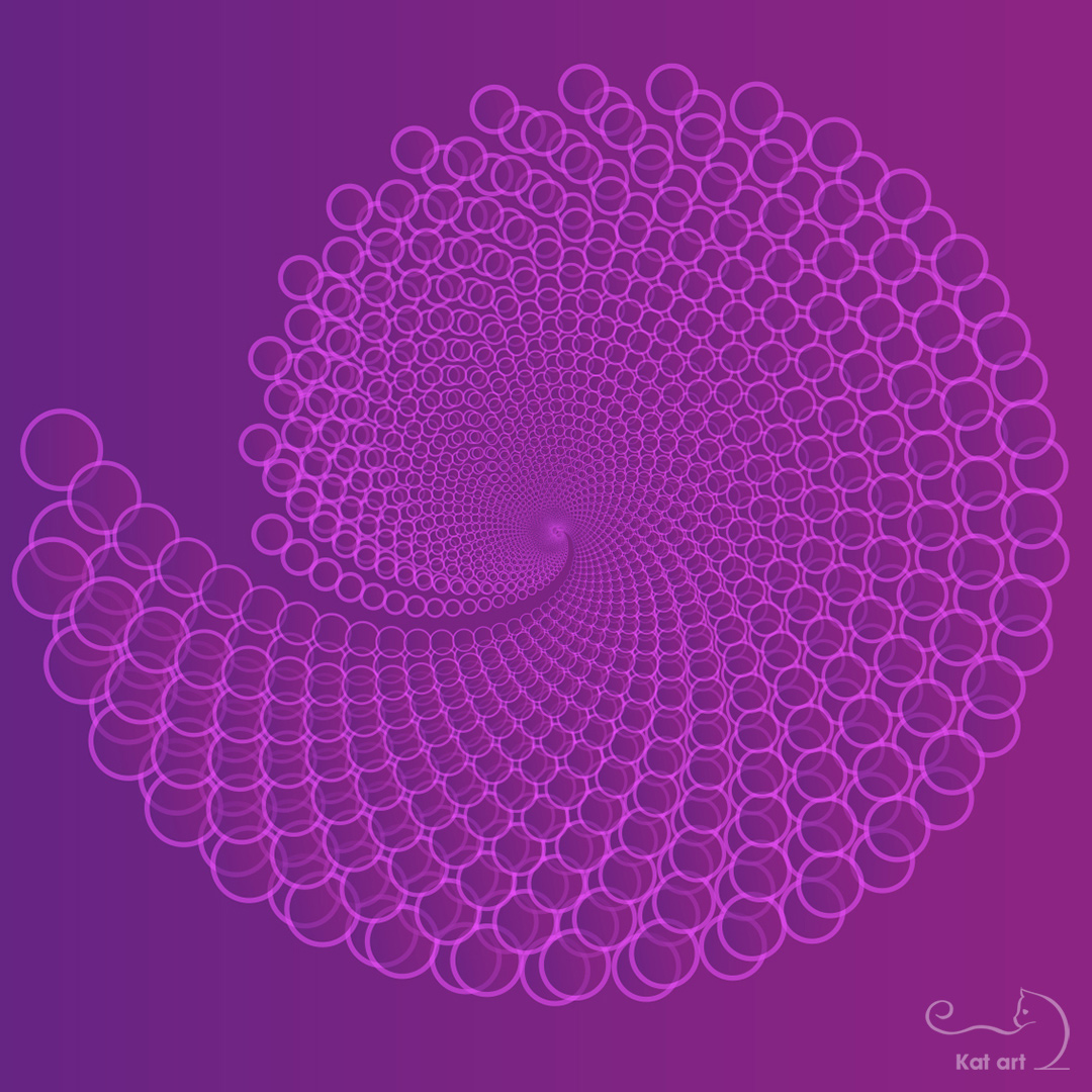 spiral-art gemaakt door Kat-Art
