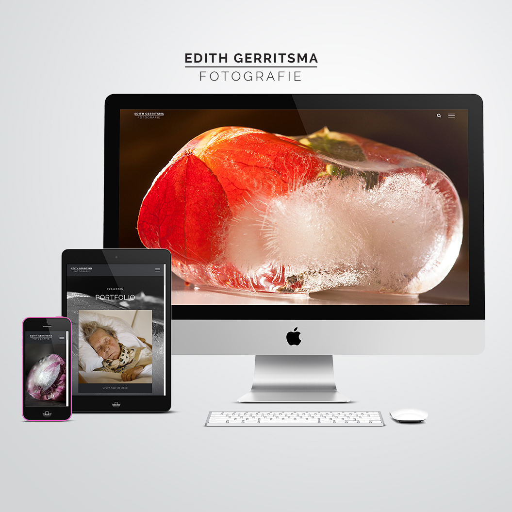 website gemaakt door Kat Design voor Edith Gerritsma