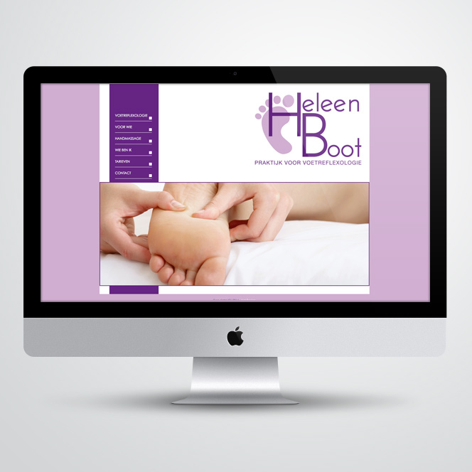 website gemaakt voor Kat Design voor pedicure Heleen Boot