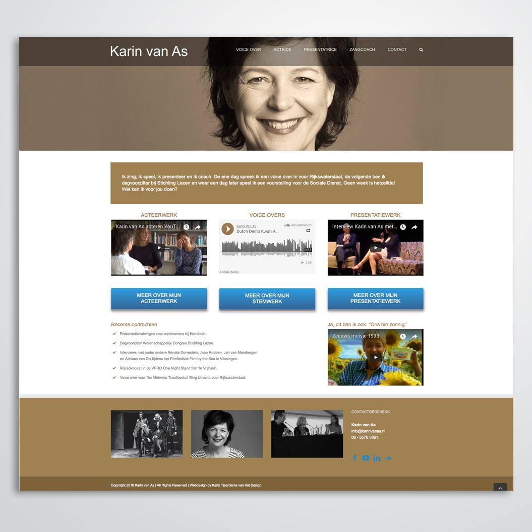 website gemaakt door Kat Design voor karin van as