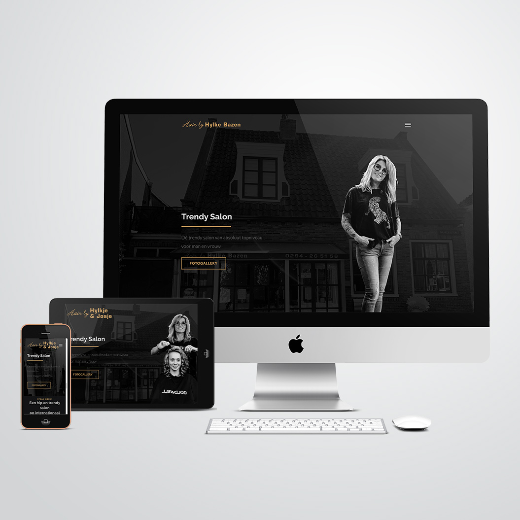 Website gemaakt door Kat Design voor kapster Hair by Hylke en Josje