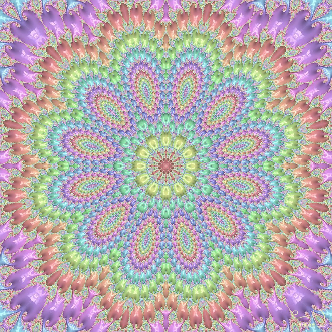 fractal mandala gemaakt door Kat-Art