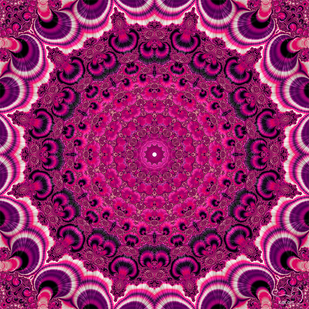 fractal mandala gemaakt door Kat-Art