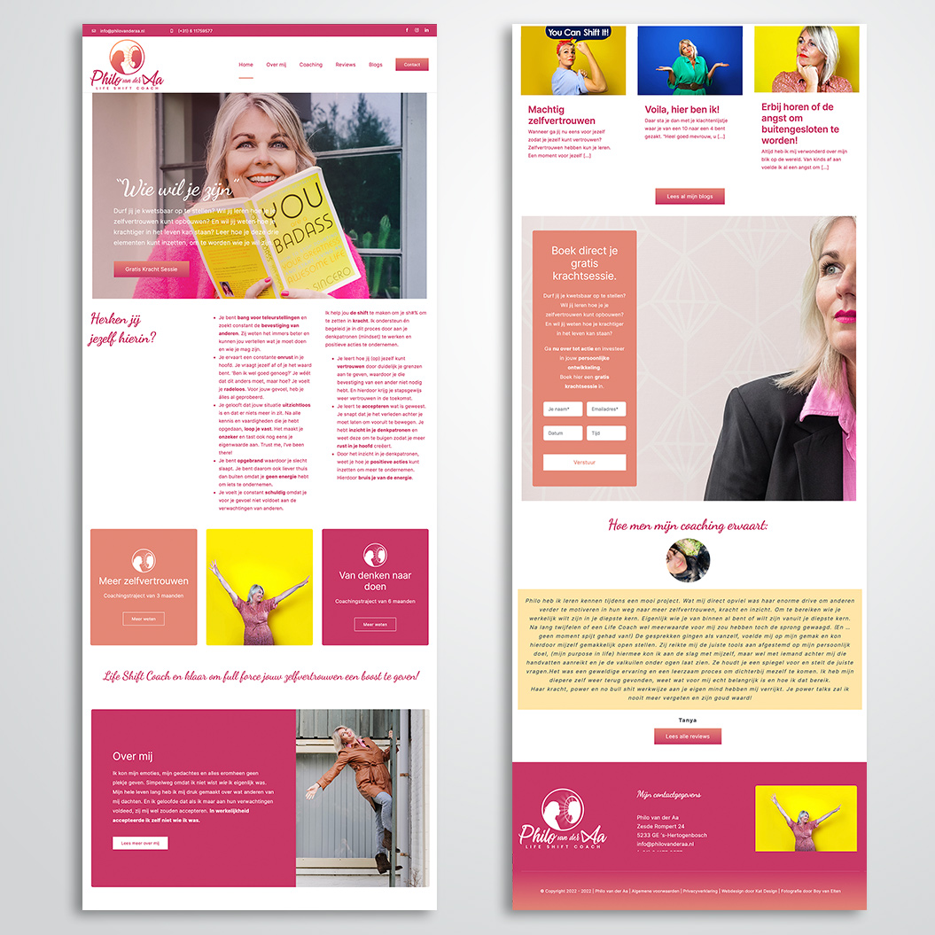 website door Kat Design voor Philo van der Aa