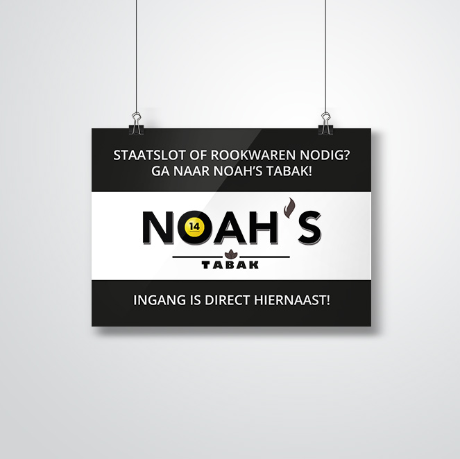 poster door Kat Design voor Noah's Tabak