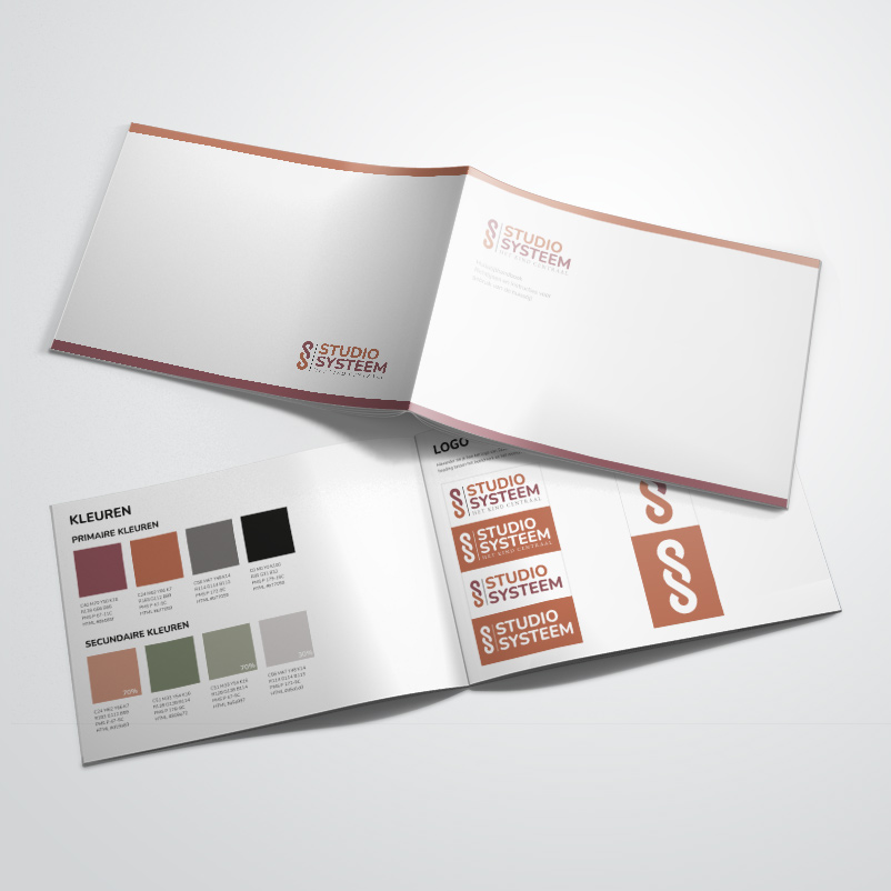 huisstijlboek door Kat Design voor Studio Systeem