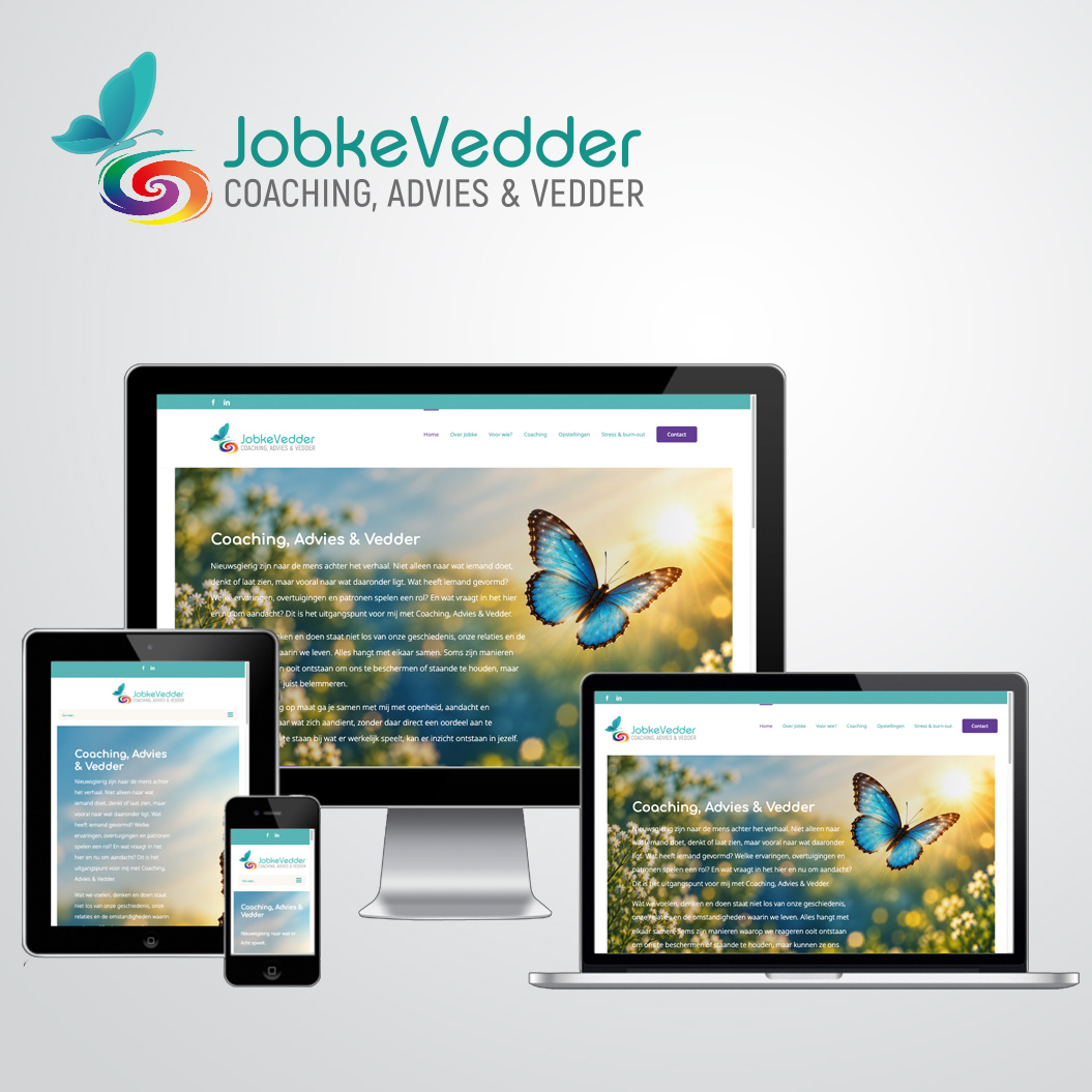 huisstijl gemaakt door Kat Design voor Coaching, Advies & Vedder